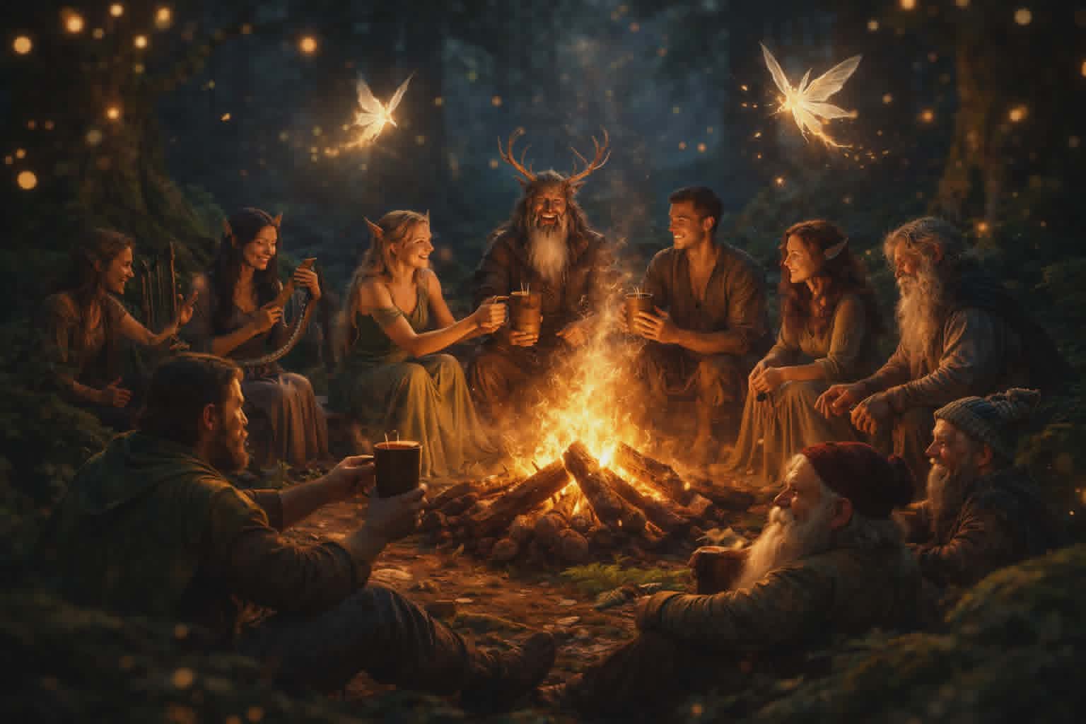 Am Feenfeuer wird gefeiert