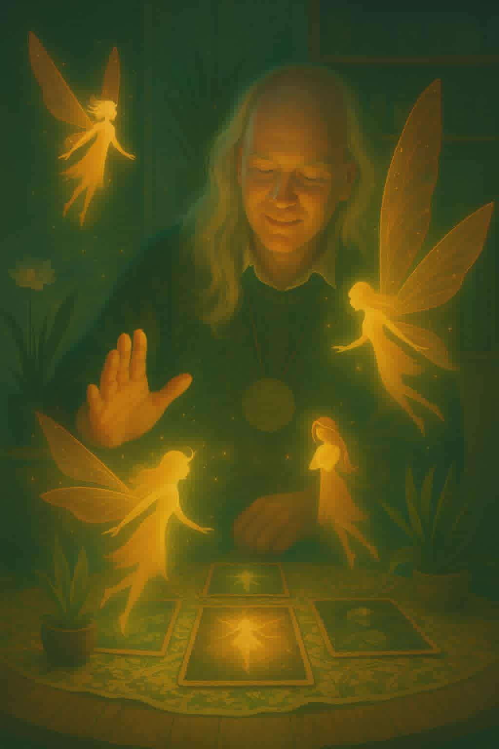 Die Feen sprechen über die Karten